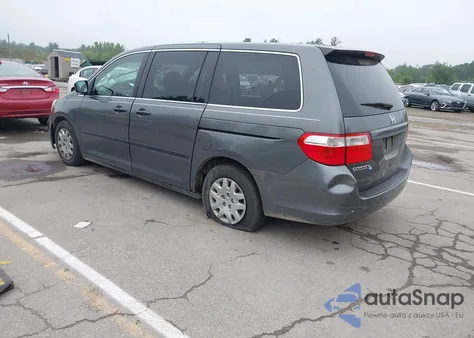2007 Honda Odyssey Lx z USA, uszkodzony, nr VIN 5FNRL38247B119042